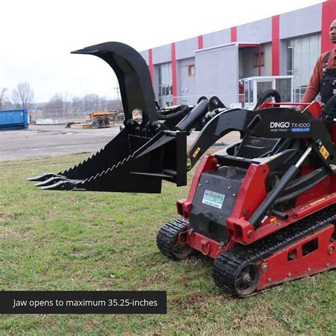 titan attachments mini skid steer stump bucket grapple|mini stump bucket attachment.